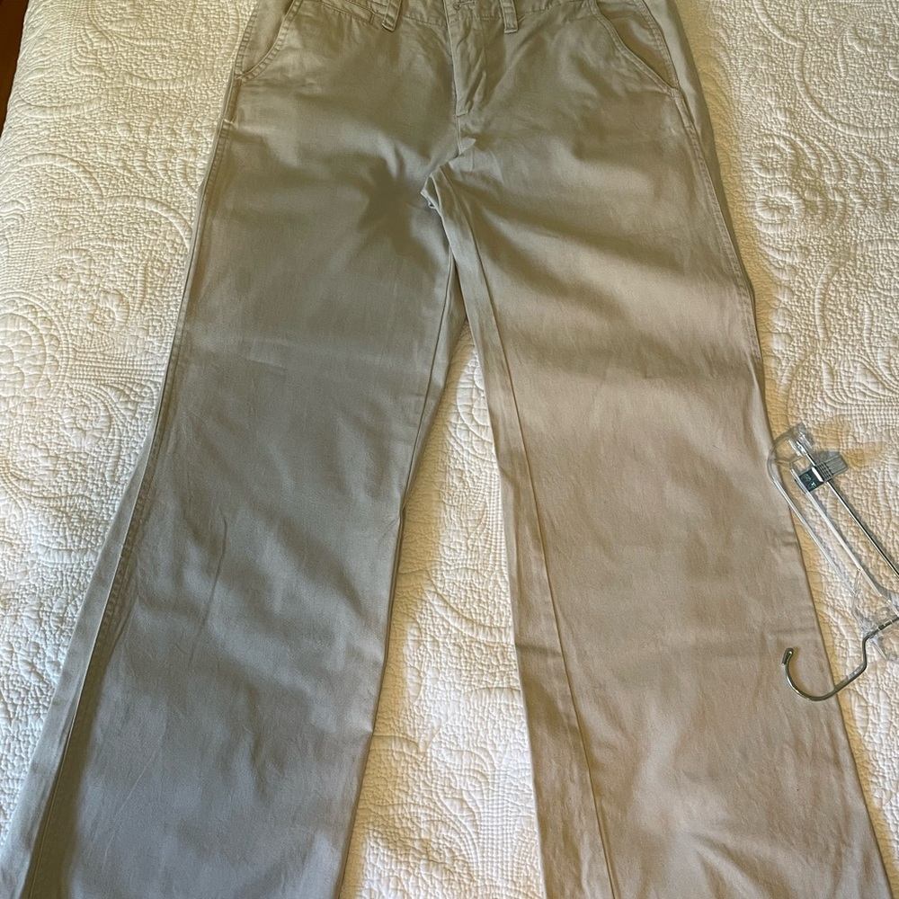 Ralph Lauren Cream Wide-Leg Trousers